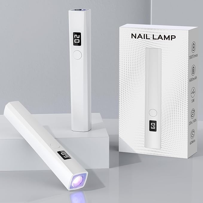 OEX Lámpara de Uñas LED/UV Portátil y Recargable | Curado Rápido y de Bolsillo