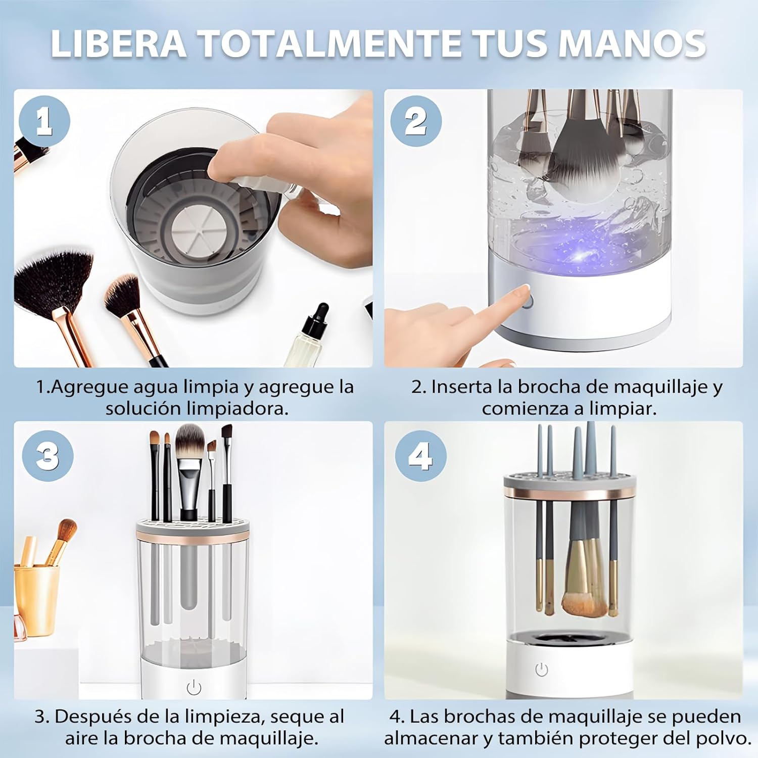 MiniBrush Washer® – Lavadora Eléctrica de Brochas