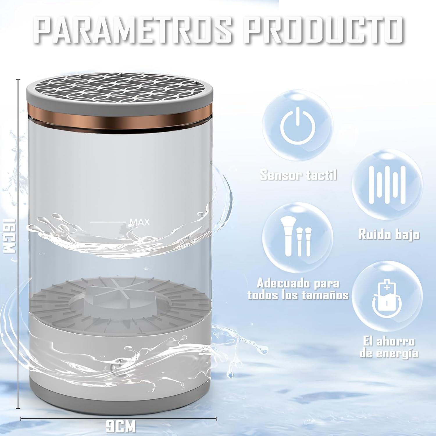 MiniBrush Washer® – Lavadora Eléctrica de Brochas
