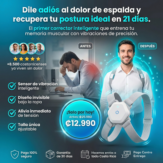 OEX CORRECTOR DE POSTURA INTELIGENTE CON SENSOR Y VIBRACION