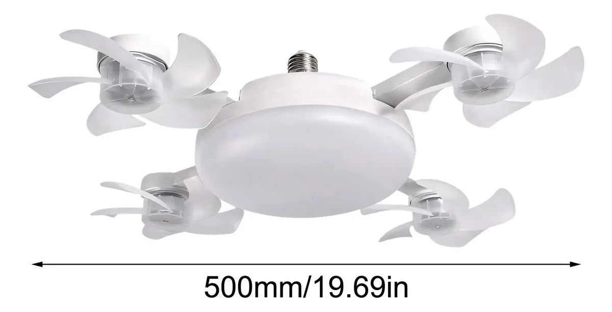 OEXAero - Lámpara Multifunción con 4 Mini Ventiladores