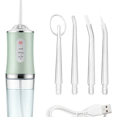 AquaSmile™ – Irrigador Bucal Portátil 2 en 1 con Limpiador de Lengua