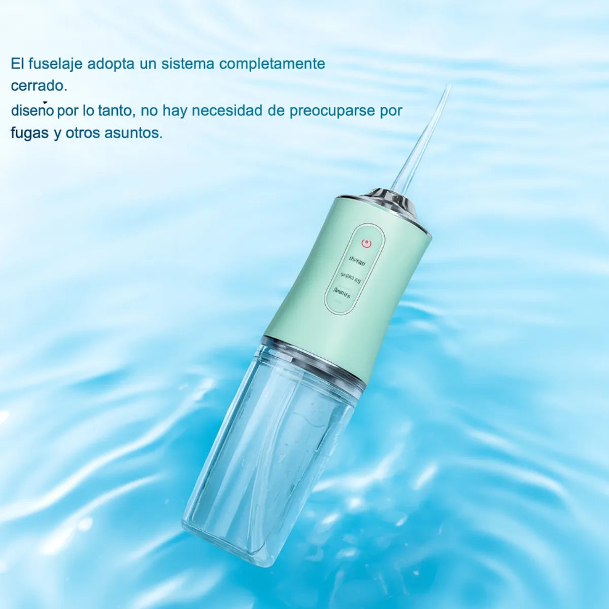 AquaSmile™ – Irrigador Bucal Portátil 2 en 1 con Limpiador de Lengua