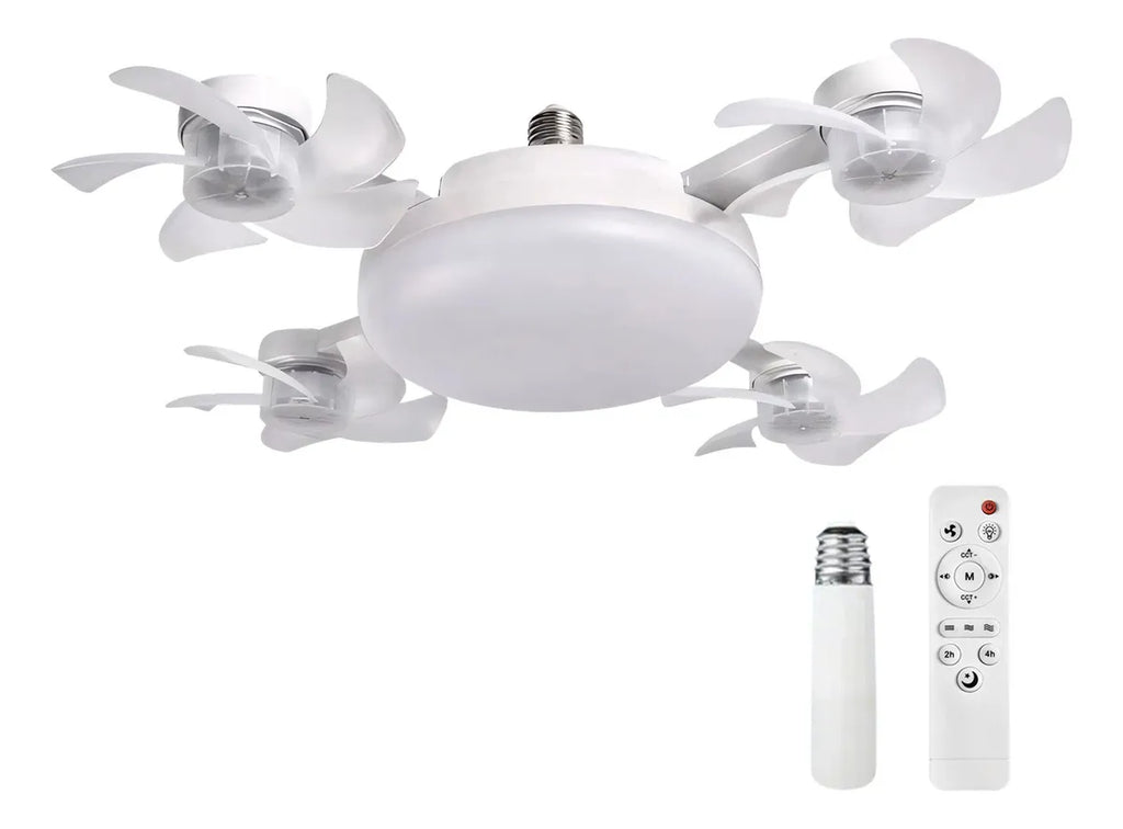 AeroBlast™ – Lámpara Multifunción con 4 Mini Ventiladores Ultra Potentes