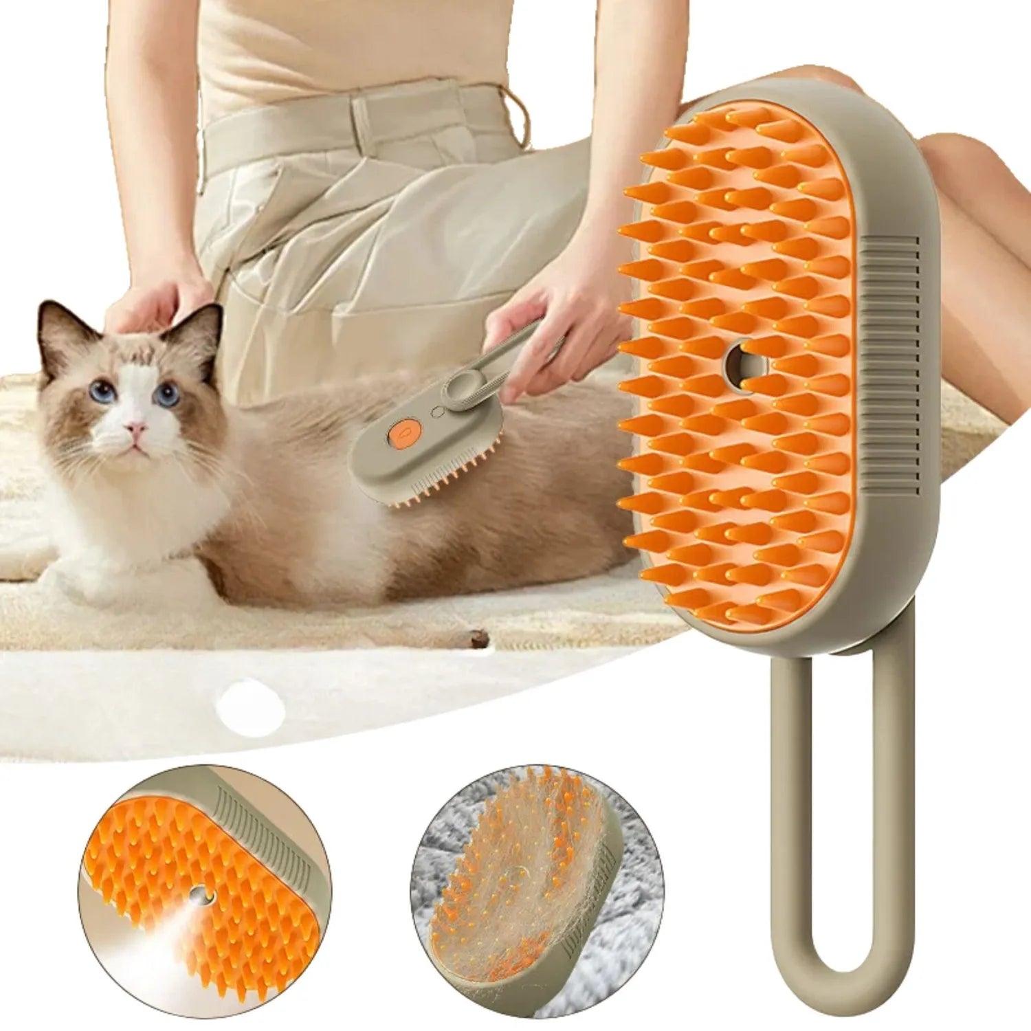 Brushy Pet™ - Capillo A Vapor Para Mascotas