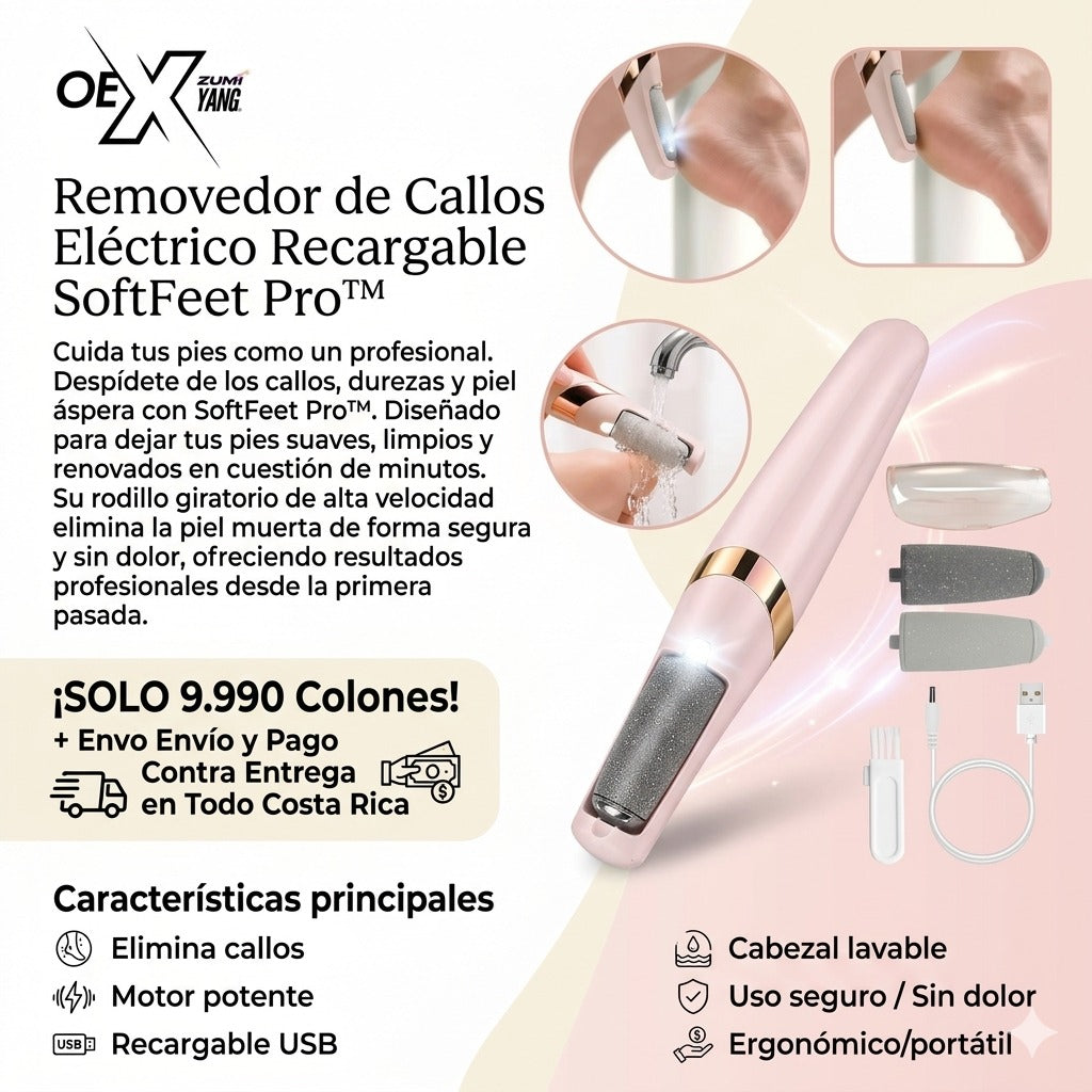 OEX Removedor de Callos Eléctrico Recargable