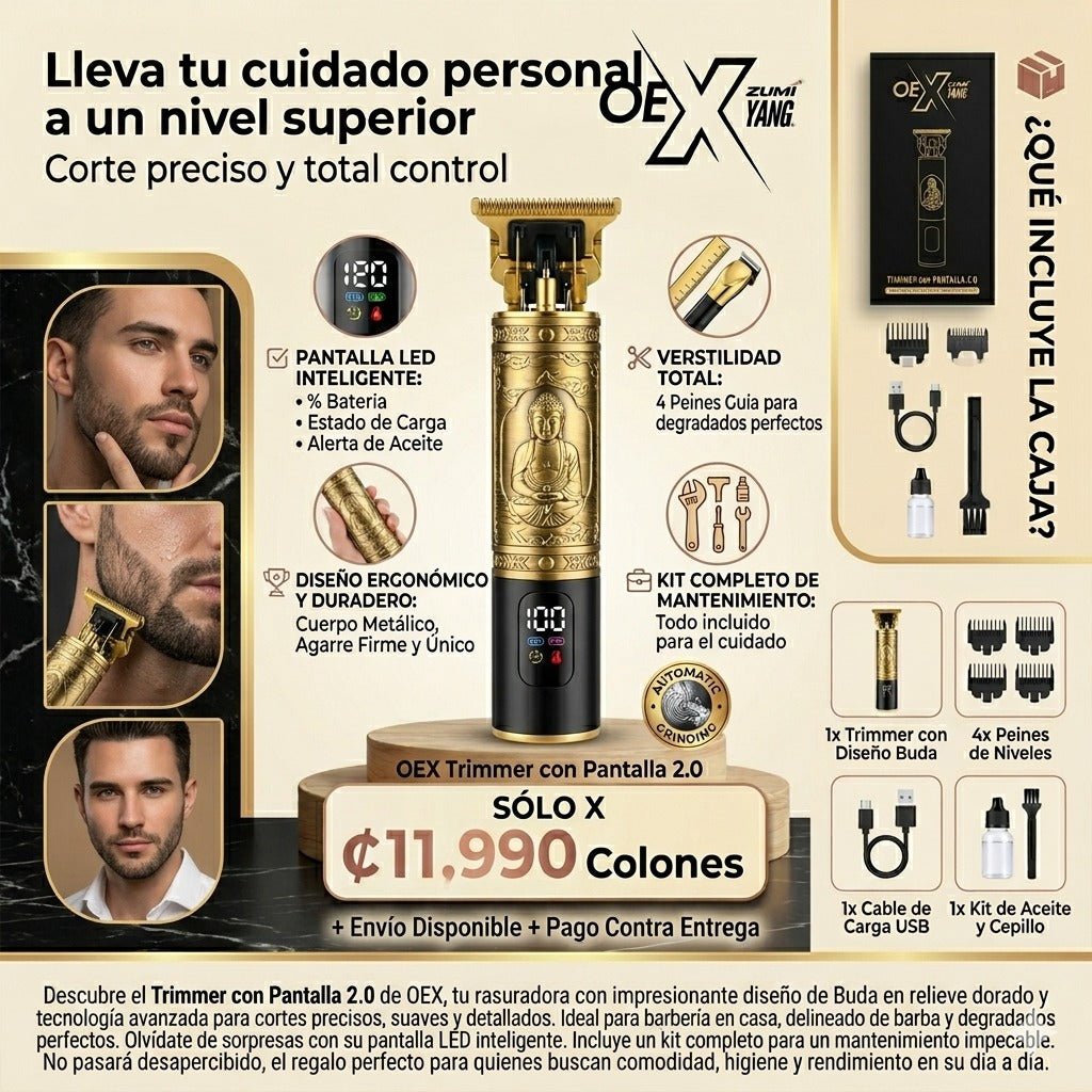 OEX Trimmer con Pantalla 2.0