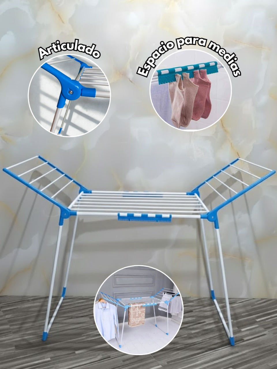 AeroDry™ – Tendedero de 2 Alas Expandible