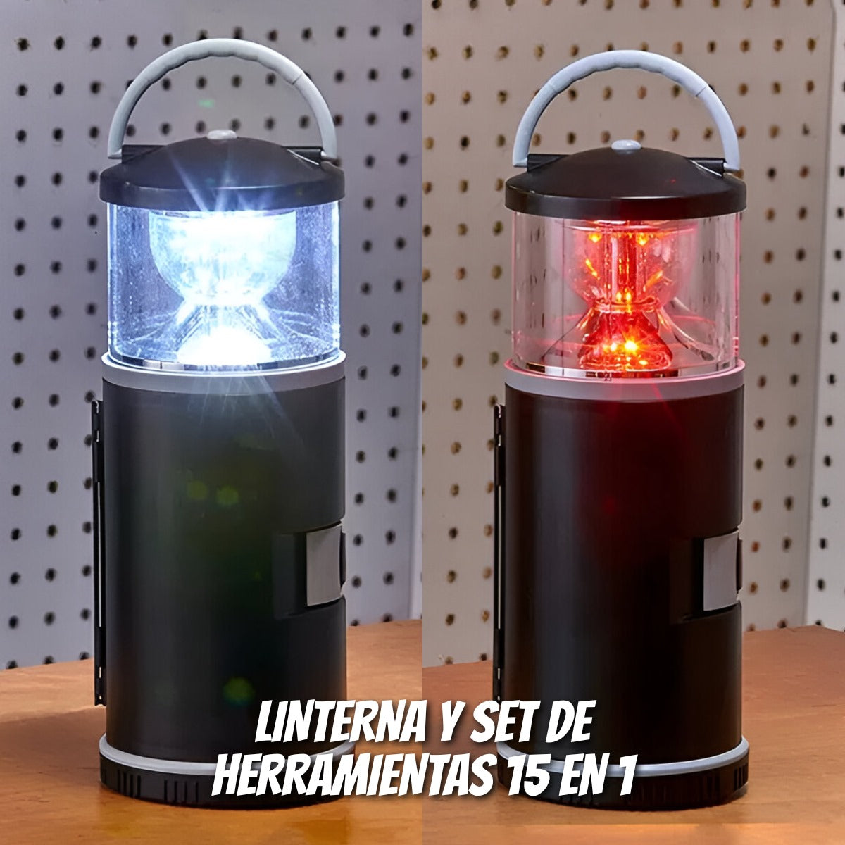 Lámpara Multifuncional con Kit de Herramientas Integrado