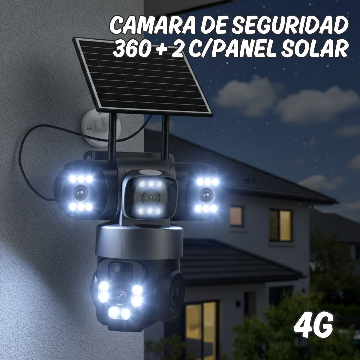 OEX Camara Solar TRIPLE 4G