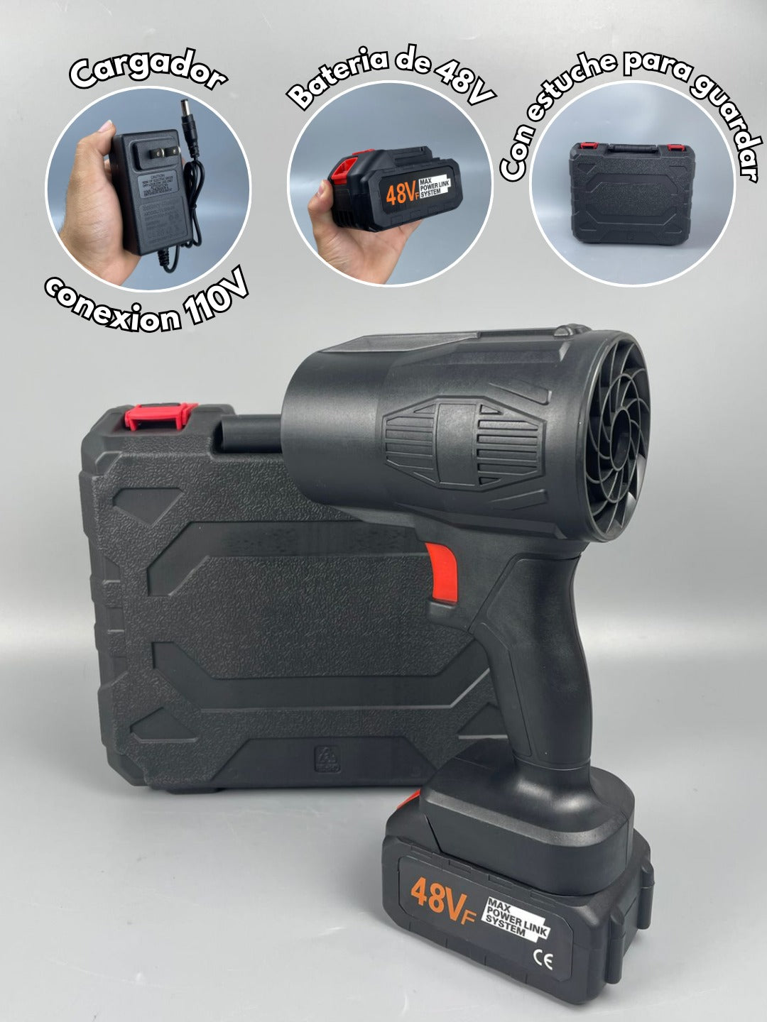 OEX ABANICO SOPLADOR INALAMBRICO TURBO