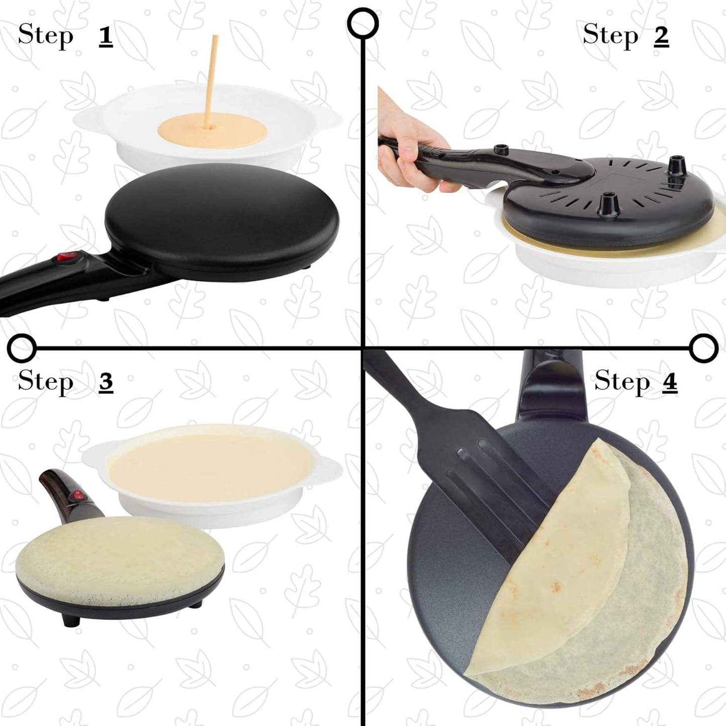 OEXCrepeMaster, máquina electrónica de crepas instantáneas