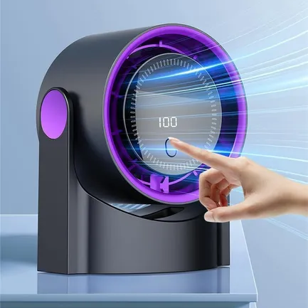 AirFlex Pro™ – Ventilador de Escritorio Recargable 5000 mAh con Pantalla LED y 100 Velocidades