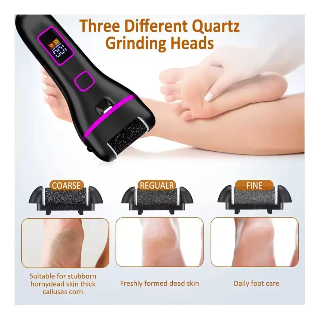 OEXRemovedor de Callos Eléctrico Waterproof – Pies Suaves y Perfectos al Instante