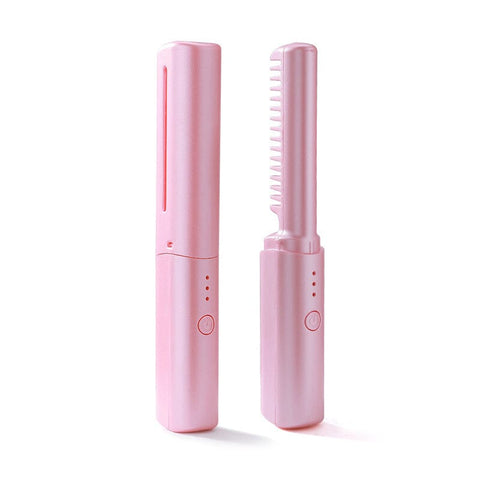 MiniBrush® – Cepillo Alisador Inalámbrico Portátil (Rosa)