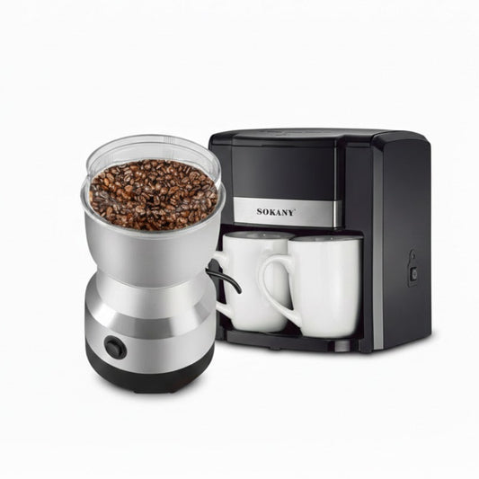 OEX COMBO CAFÉ - CAFETERA DE PAREJA + MOLINO DE CAFÉ
